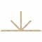 Ekena Millwork Saratoga Rough Sawn Timber Gable Bracket, Douglas Fir, 108"W x 54"H x 4"D x 4"F, 12/12 Pitch GBW108X54X0404SAR00RDF - alternate 1